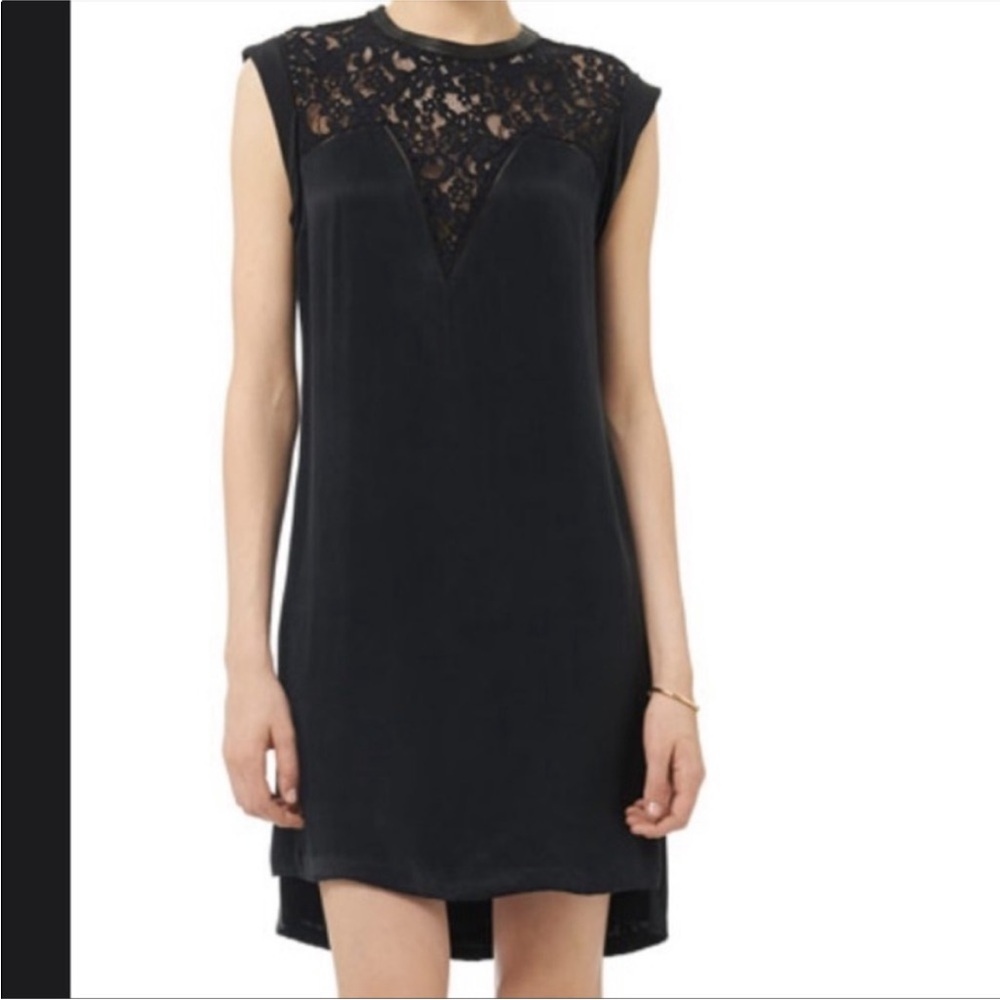 Rebecca Taylor Black Lace Shift Dress